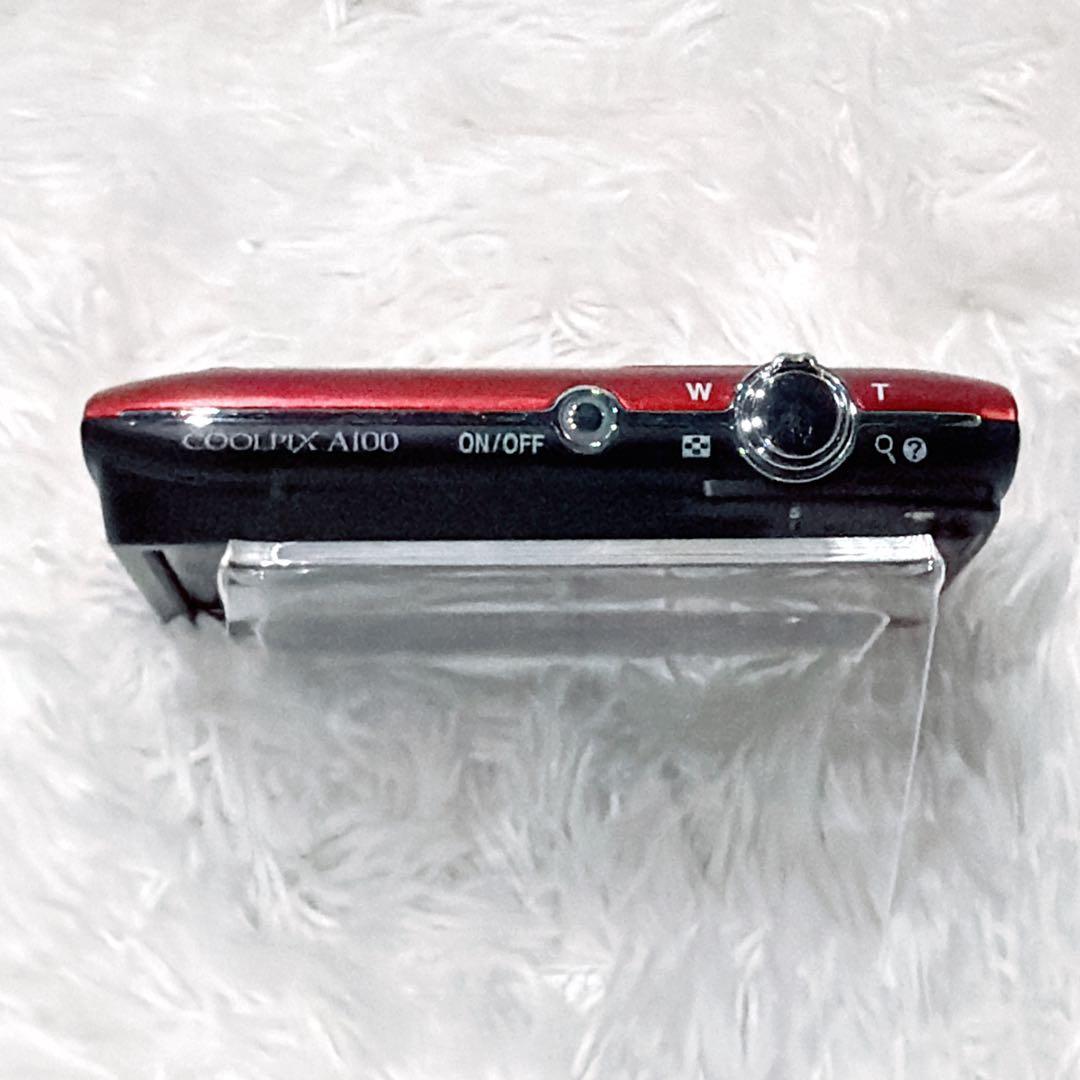 【極美品】NIKON COOLPIX A100 デジタルカメラ レッド