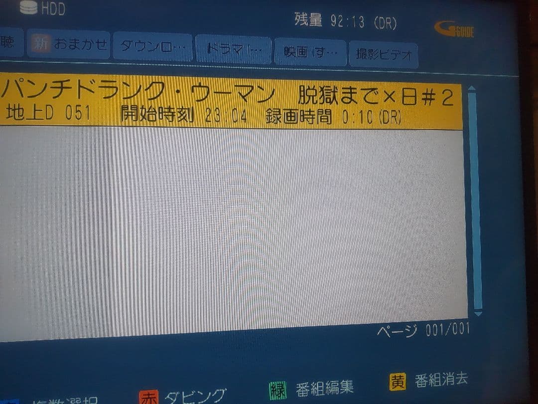 パナソニック　DIGA DMR―BWT1100 500GB→1TB プチメンテ済