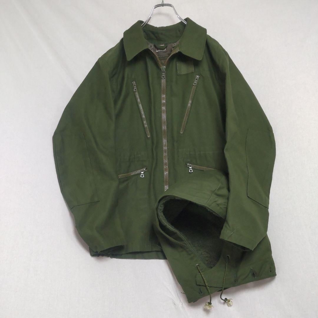 スウェーデン軍 70s M69 タンカースジャケット C146 戦車兵用 フード