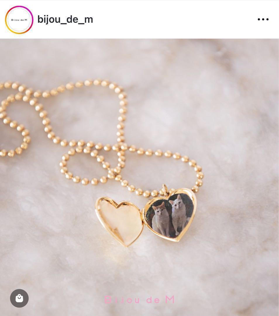 BIJOU de M　ビジュードエム　ハートロケット　ネックレスチャーム　現行品
