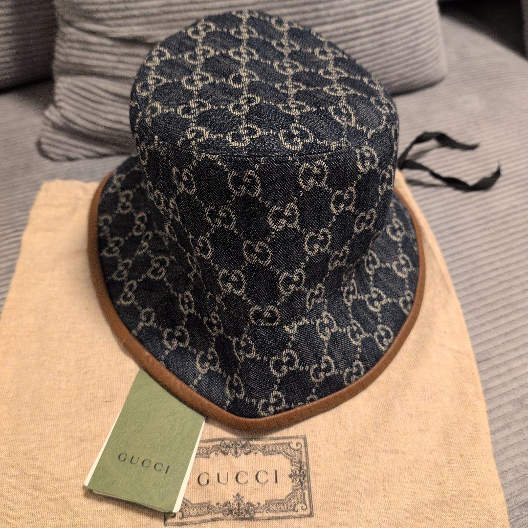 最終GUCCI /デニム /バケットハット/ Lサイズ/ユニセックス