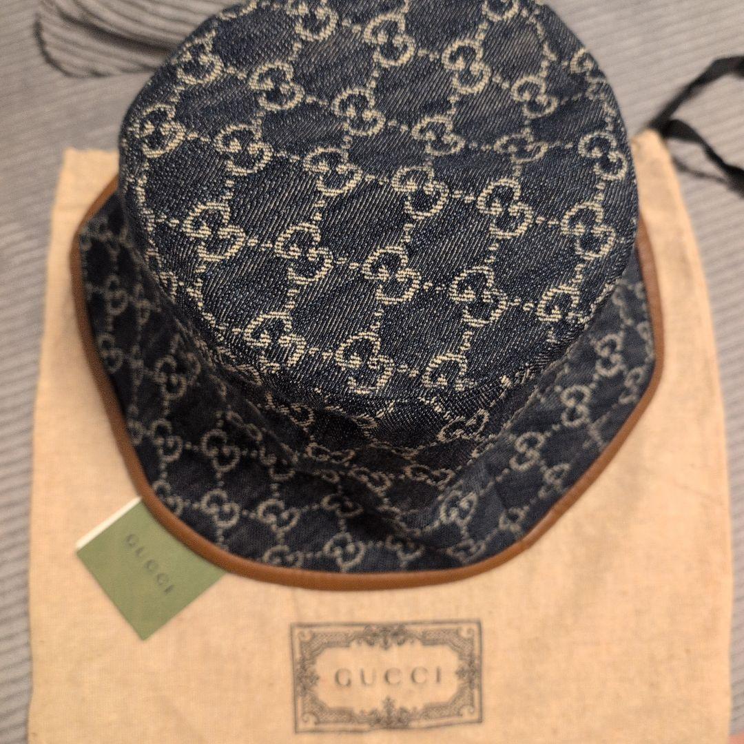 最終GUCCI /デニム /バケットハット/ Lサイズ/ユニセックス