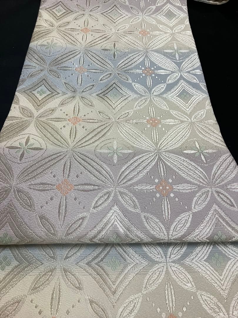 お仕立て上がり名古屋帯　新品未使用品　正絹　西陣織　No.345