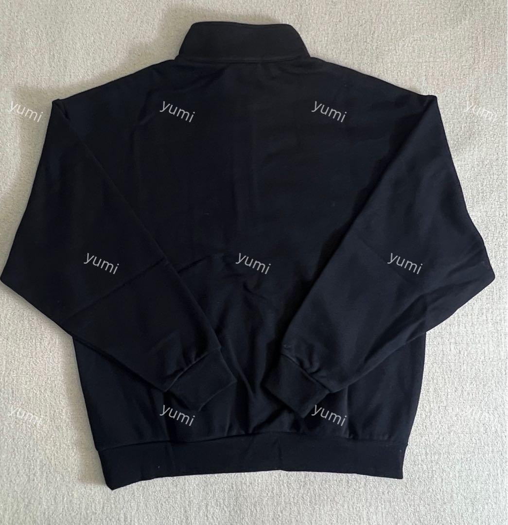 alo ブラックジップ トレーナー裏起毛SML