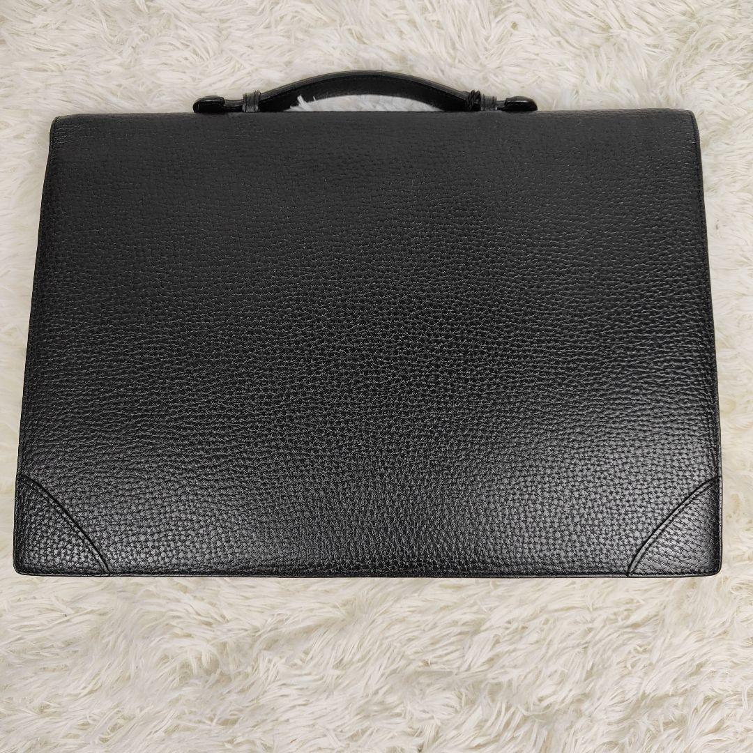 本日限定価格　ロエベ　ブリーフケース　アナグラム　シボ革　A4収納可能　鍵付き