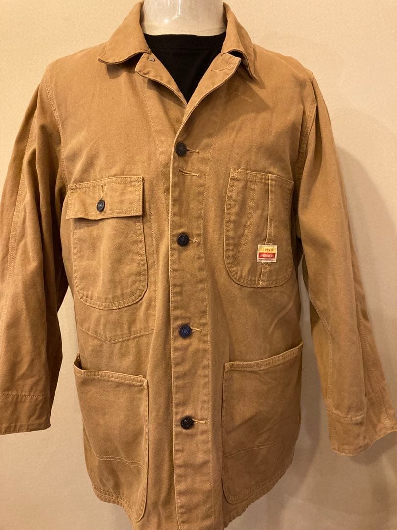 LEVI'S ダック地カバーオール！メイドイン香港！サイズ38！美品！90s!