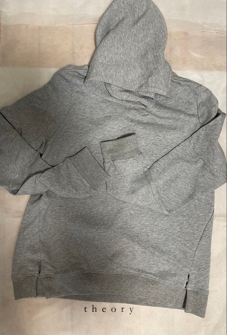 theory luxeグレー パーカー サイズ038