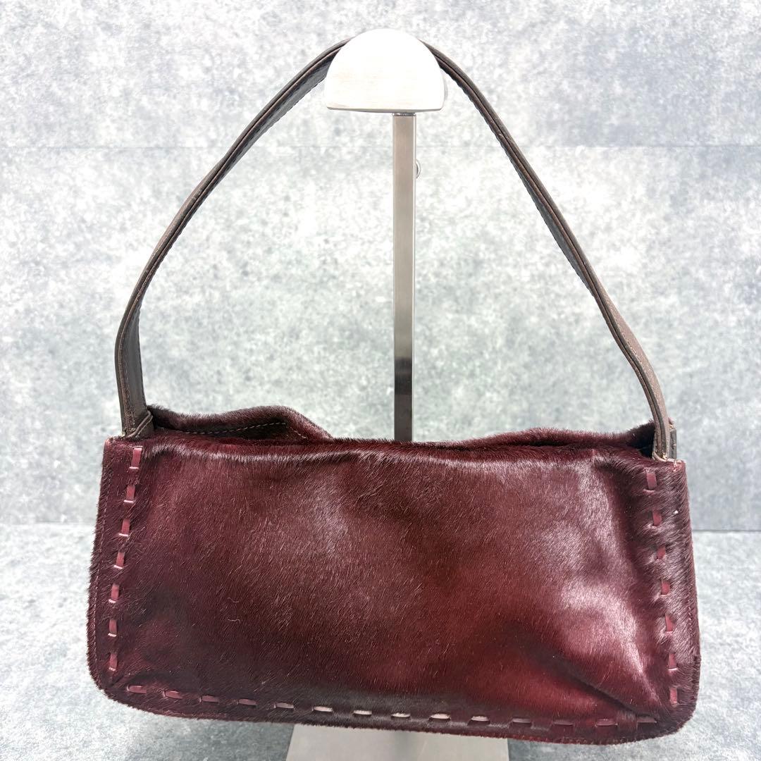 レア✨コーチ スモール セミショルダーバッグ ハラコ/レザー 9470