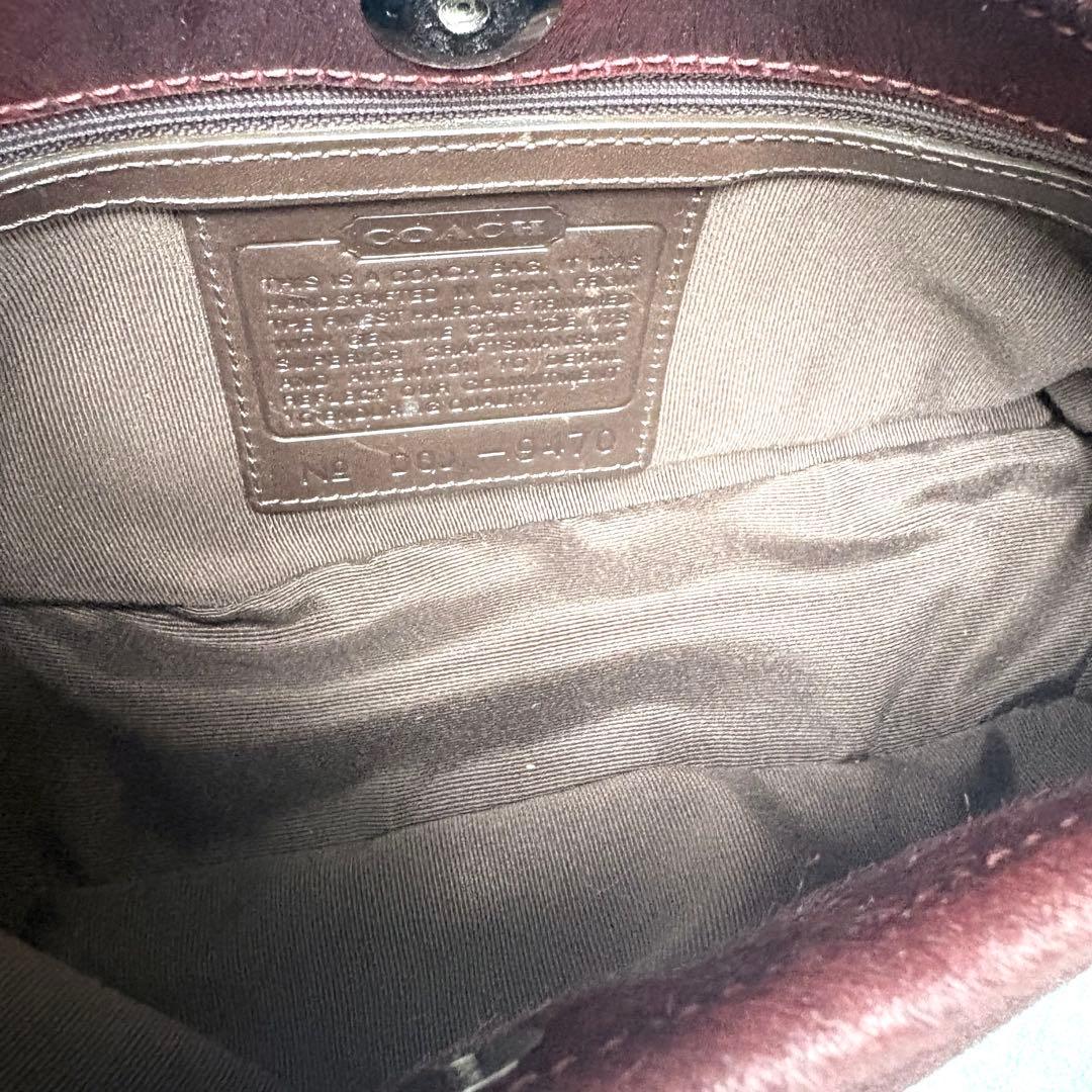 レア✨コーチ スモール セミショルダーバッグ ハラコ/レザー 9470