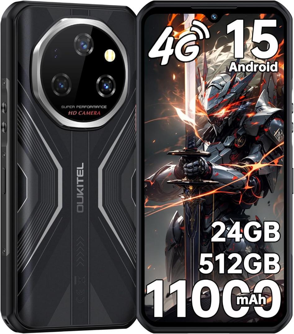 OUKITEL WP55S Android 15 タフネススマホ 512GB