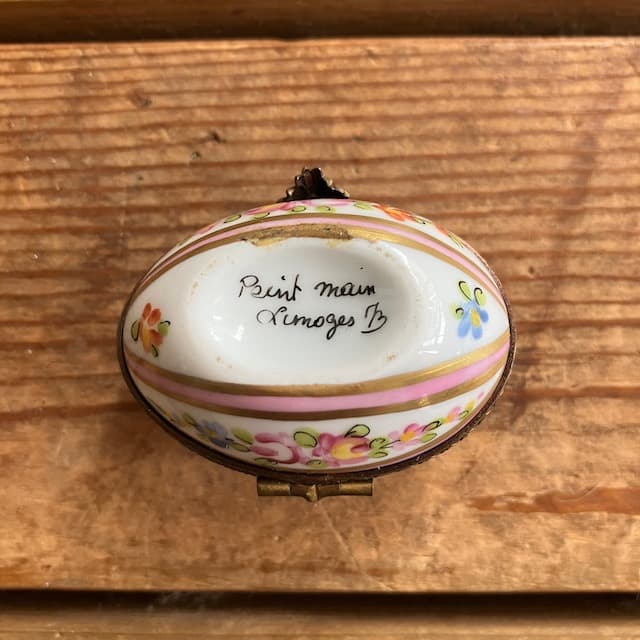 リモージュボックス ハンドペイント フランス製 アンティーク Limoges