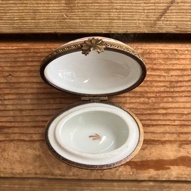 リモージュボックス ハンドペイント フランス製 アンティーク Limoges