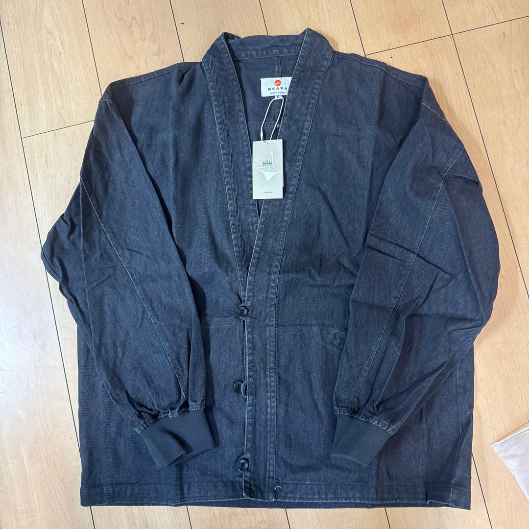 メカジシンプル無地ローブジャケットメンズゆったり多機能アウター秋純綿コートXL