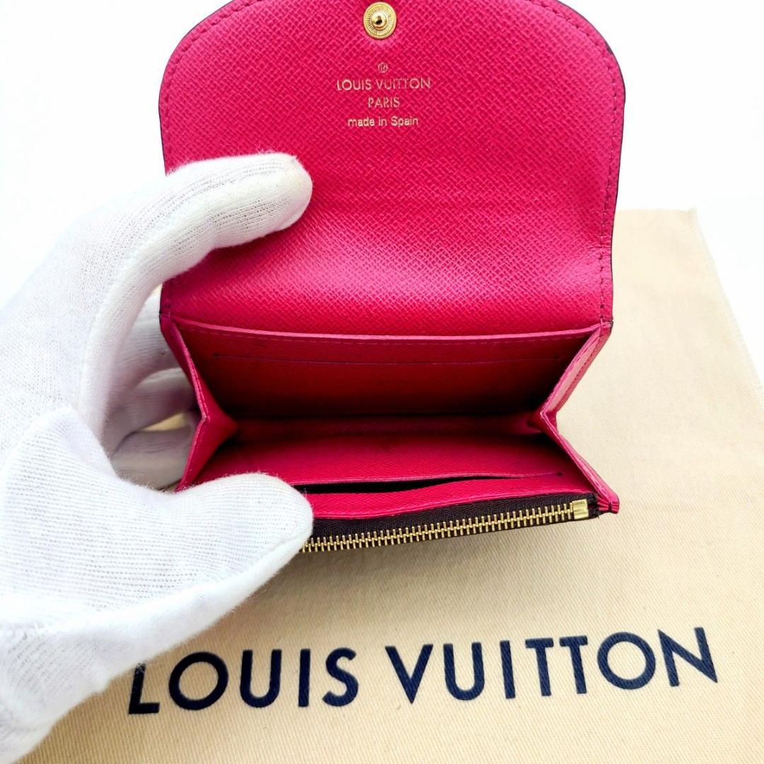 極美品ルイヴィトン ポルトモネ ロザリ M62532 フューシャ ケース
