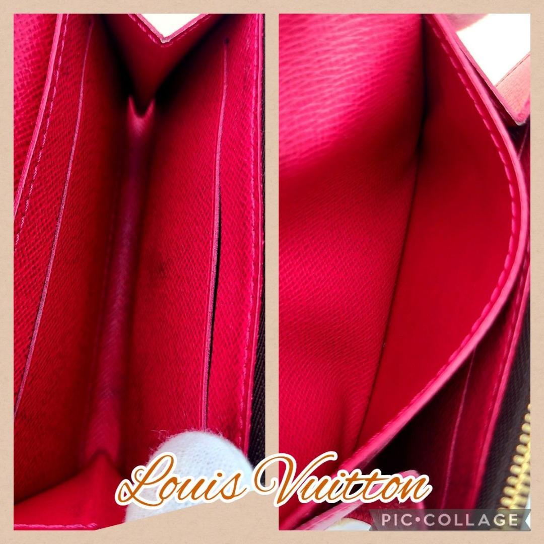 極美品ルイヴィトン ポルトモネ ロザリ M62532 フューシャ ケース