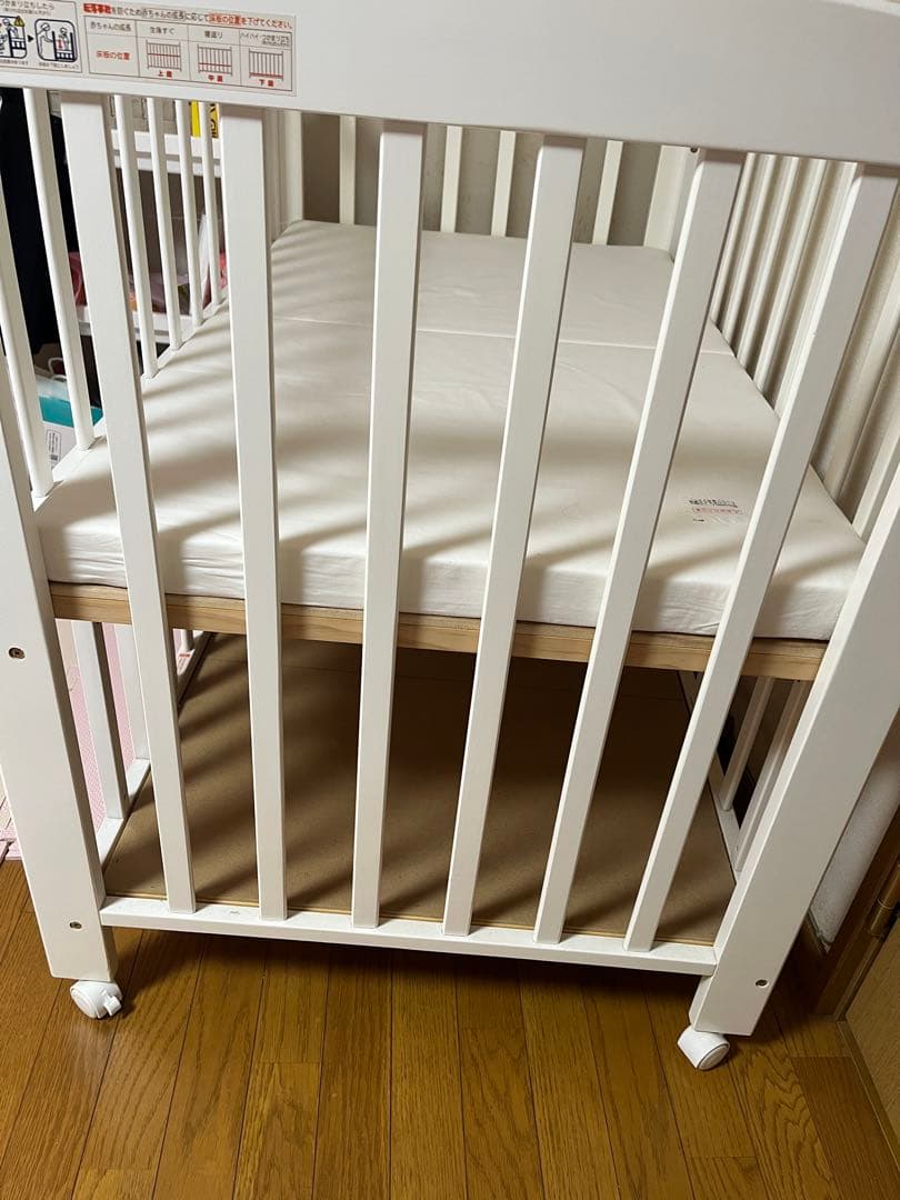 カトージ KATOJI ベビーベッド＆西川敷布団【直接引取限定・世田谷区】