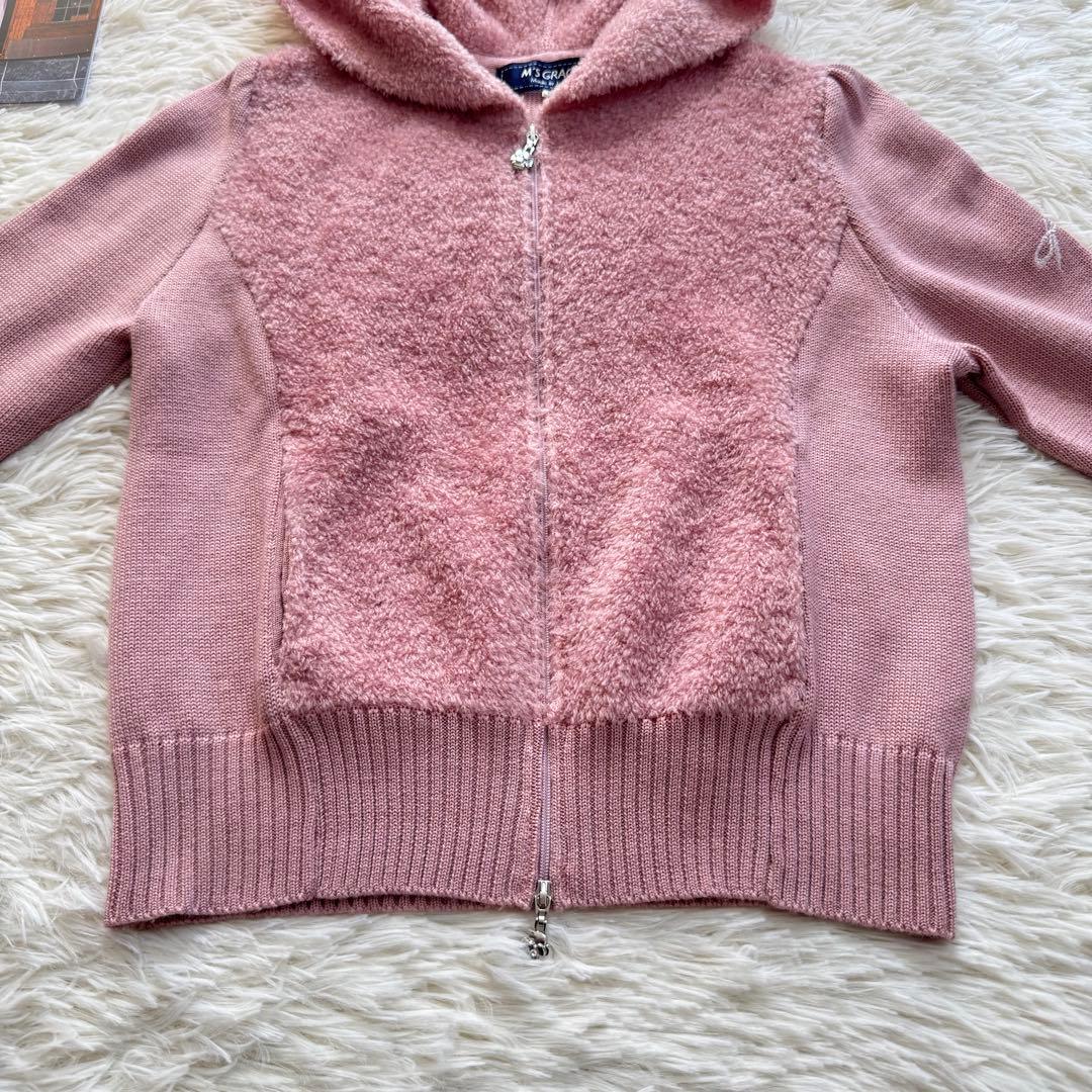 M'S GRACY ふわもこ♡フード付きニットパーカー 可愛いピンク* 38