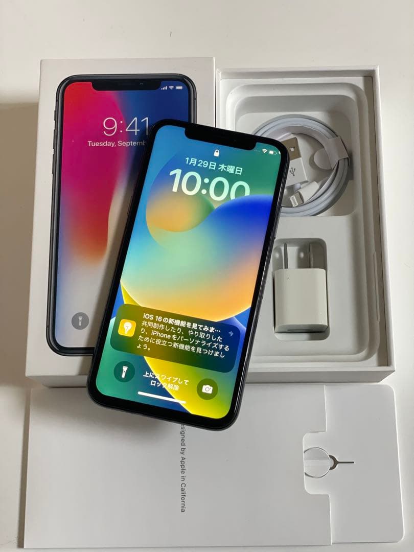 Iphone X 256GB SIMフリー100%