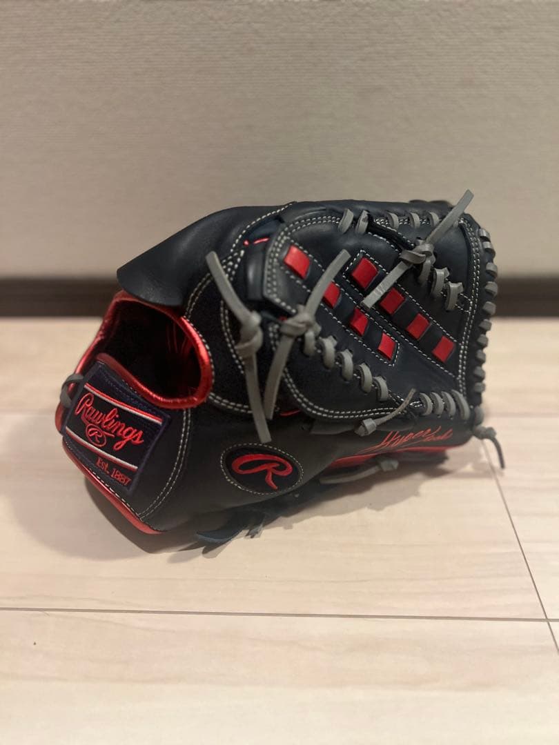 【最終値下げ】ローリングス 軟式グローブ 黒/赤