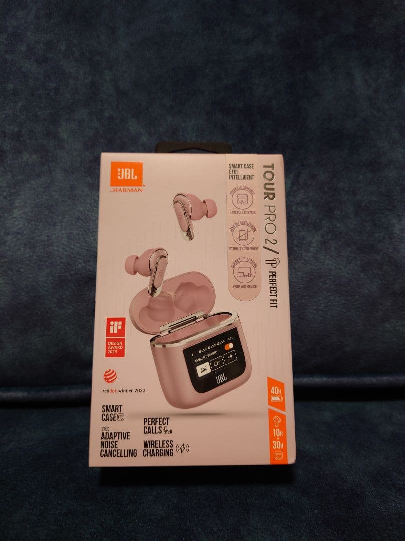 JBL Tour Pro 2 ワイヤレスイヤホンノイズキャンセリング 希少ピンク