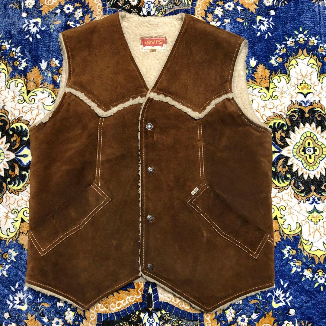 リーバイス　レザーベスト　スウェード　ヴィンテージ