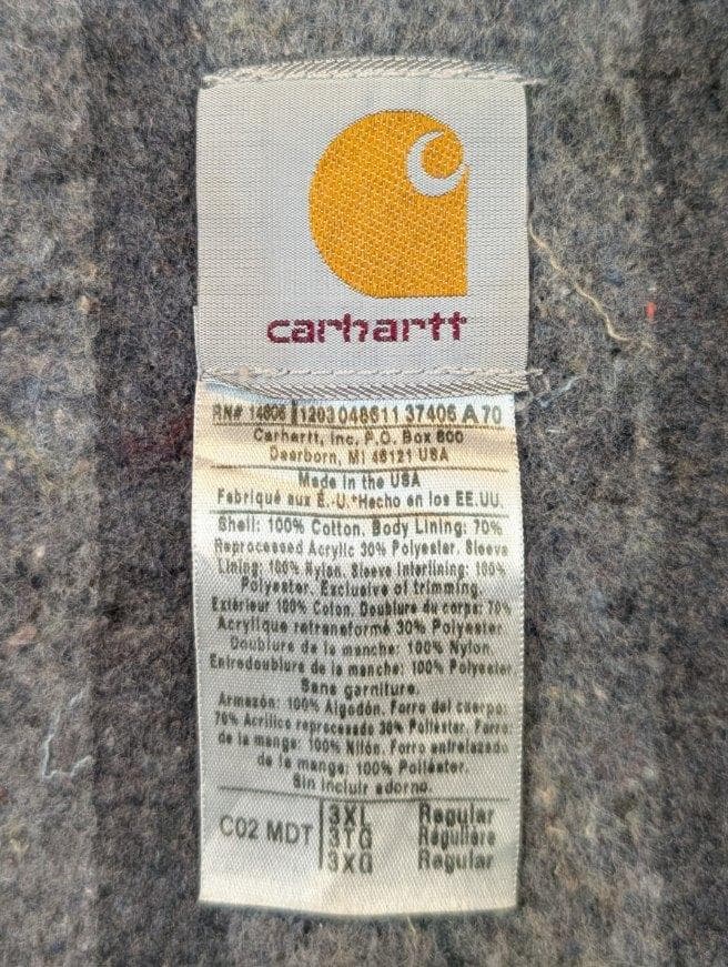 carhartt　ミシガンチョアコート　USA製　00s　ブランケットライニング