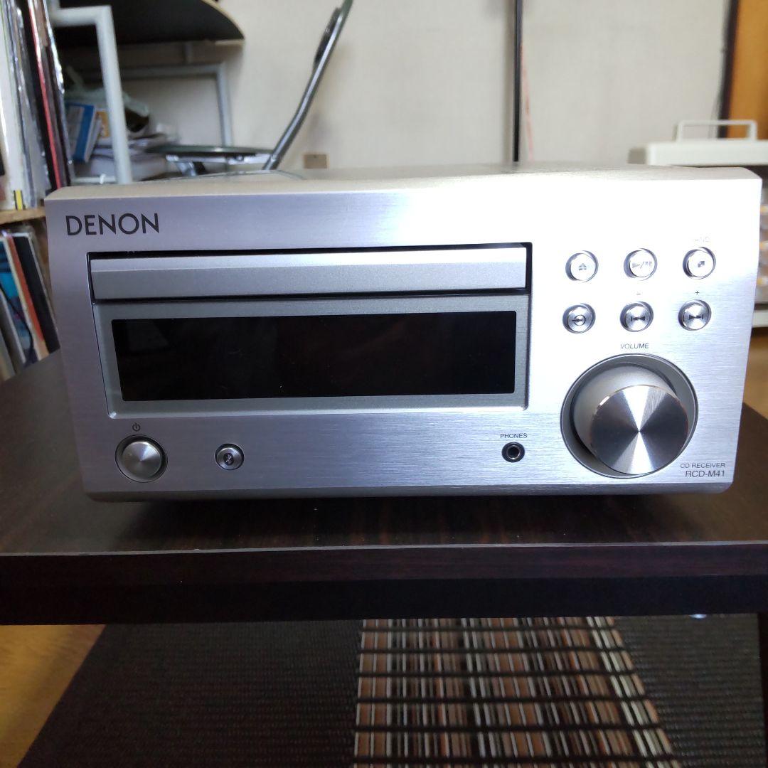 美品 DENON デノン RCD-M41 CDレシーバー シルバー 2025年製
