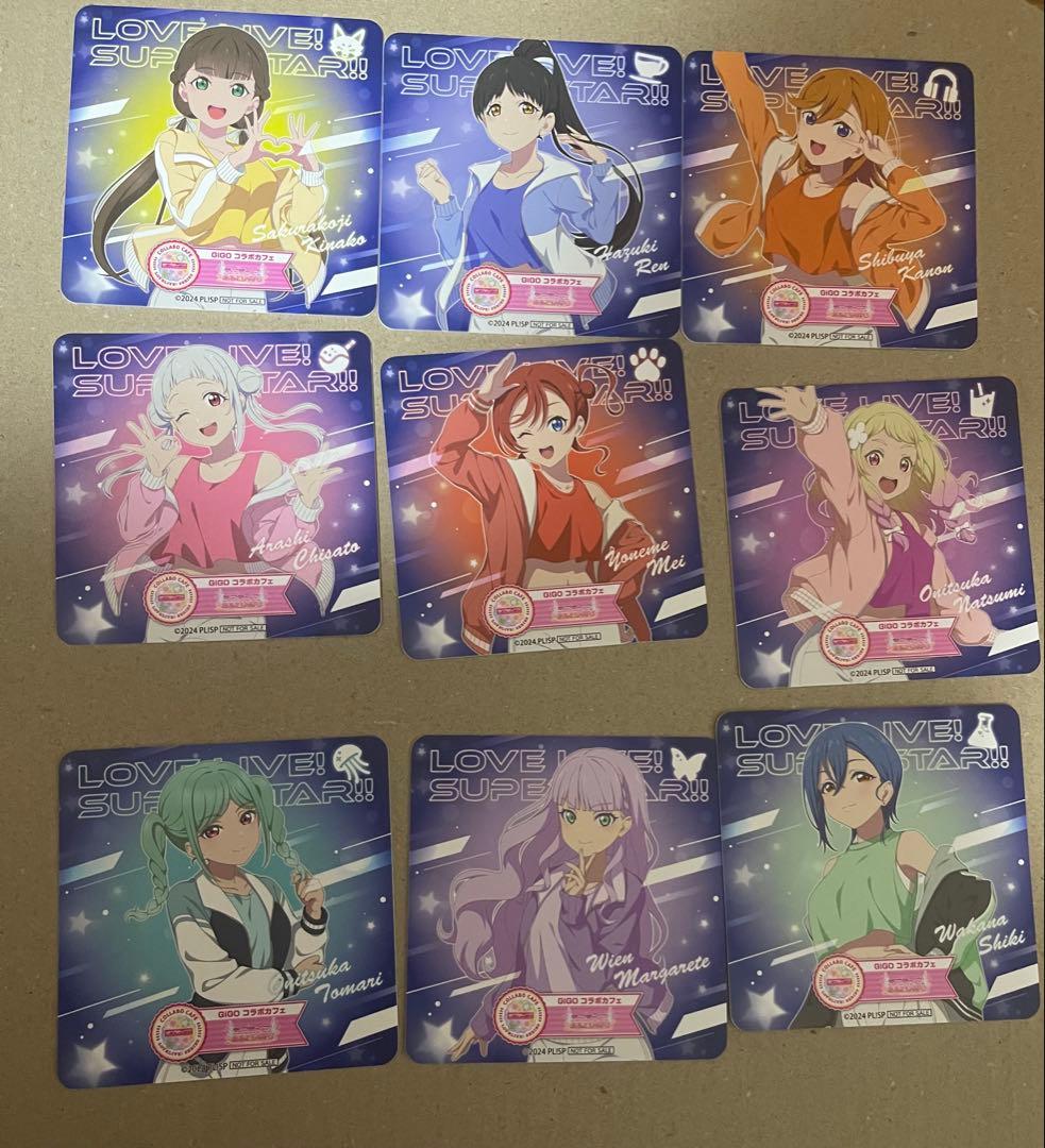ラブライブ GIGO コラボカフェ コースター Liella!セット