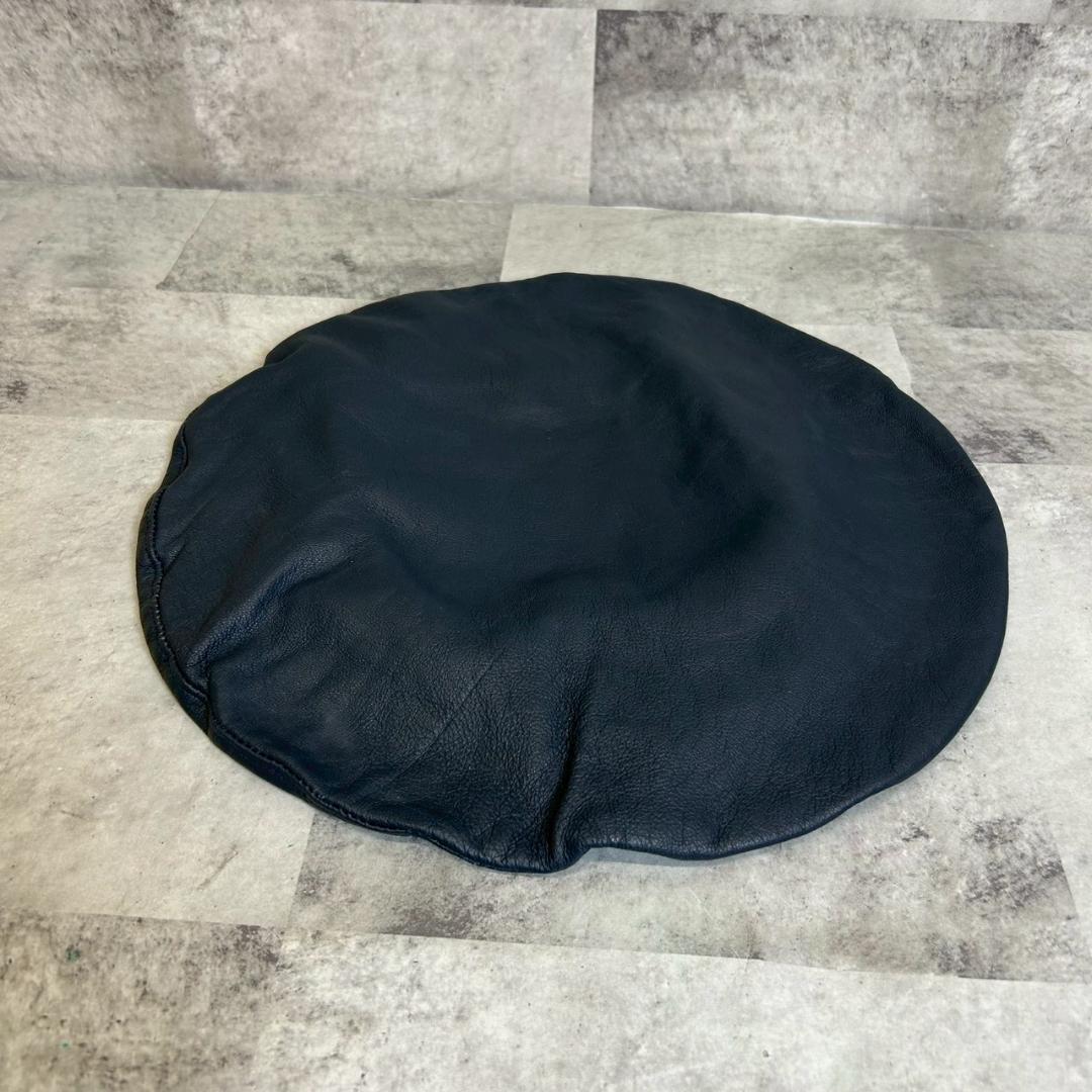 70s 80s frederiek fox レザーベレー帽　英国製　DMG60