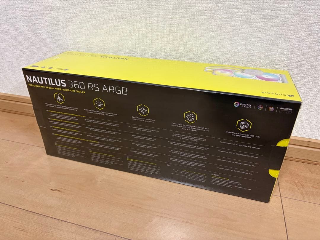 コルセア 水冷一体型CPUクーラー NAUTILUS 360 RS ARGB