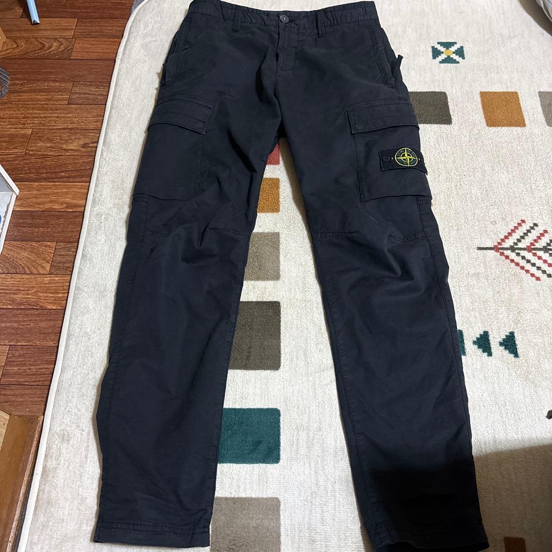 STONE  ブラックカーゴパンツ　M(W30)
