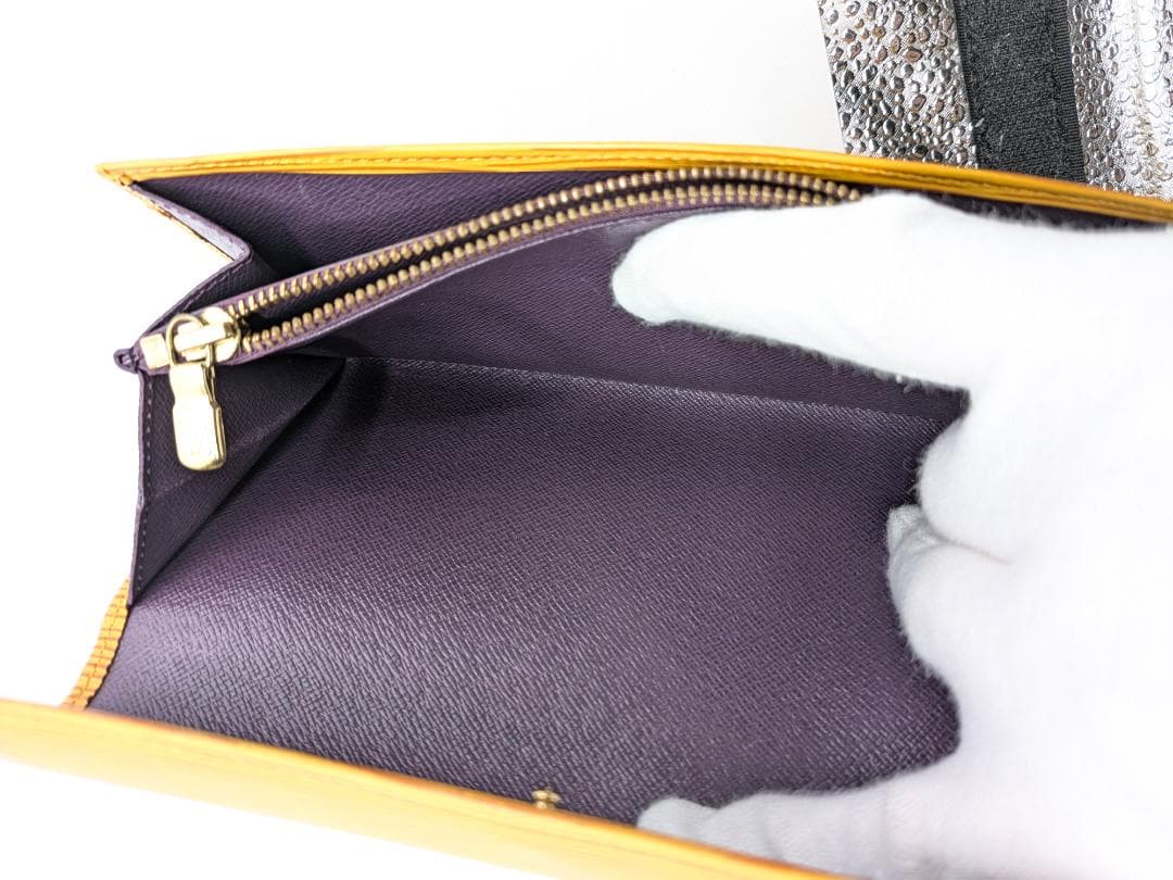 ルイヴィトン ポルトフォイユサラ エピ タッシリイエロー 0IN