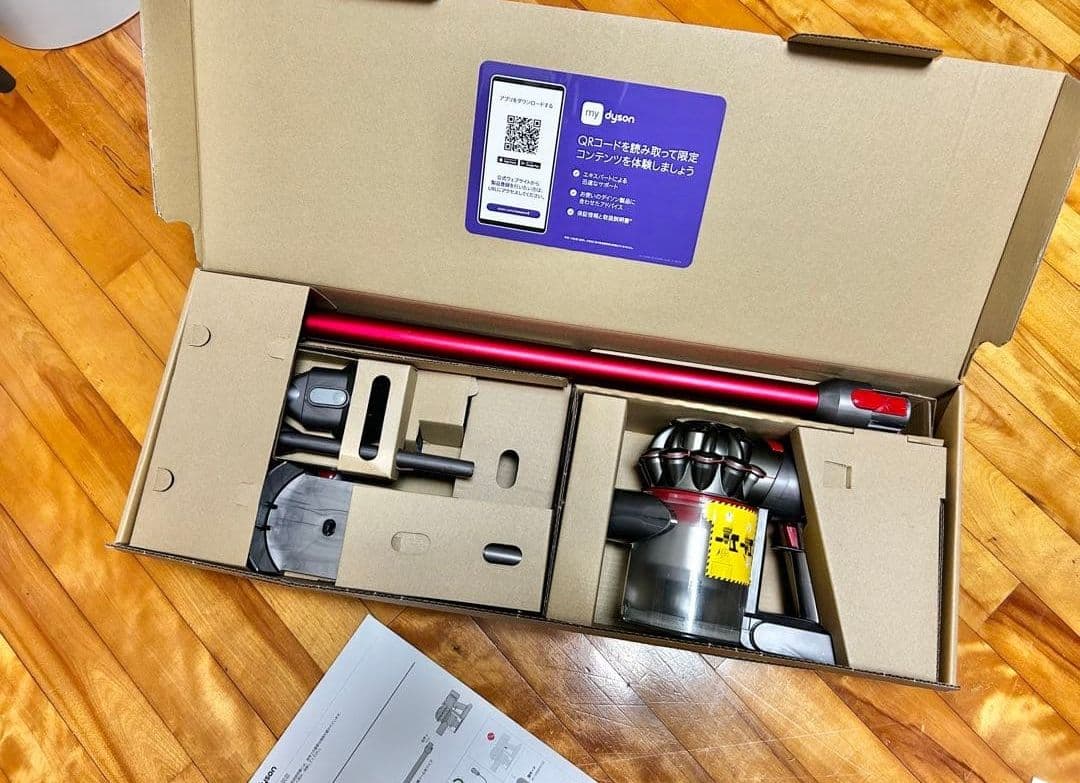 LEDノズル取説＆箱付き【新品電池動作35分品】ダイソンV７ Slim掃除機