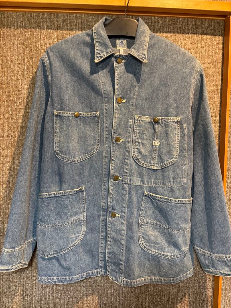 Lee 91-J デニム カバーオール 40 ハウスタグ ロングL 復刻
