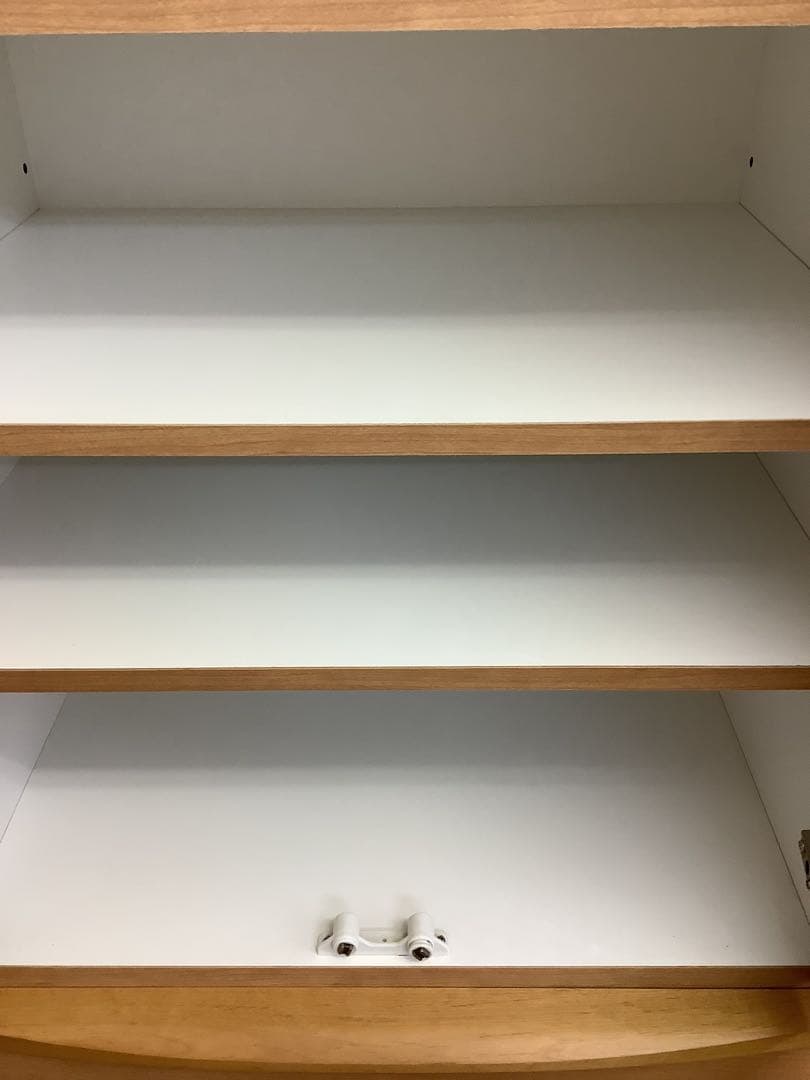 【送料込み】ウッドカントリー　無垢材　スリム食器棚 ハイタイプ