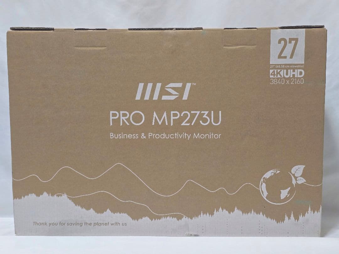 新品 MSI 27インチ モニター PRO MP273U 4K 60Hz