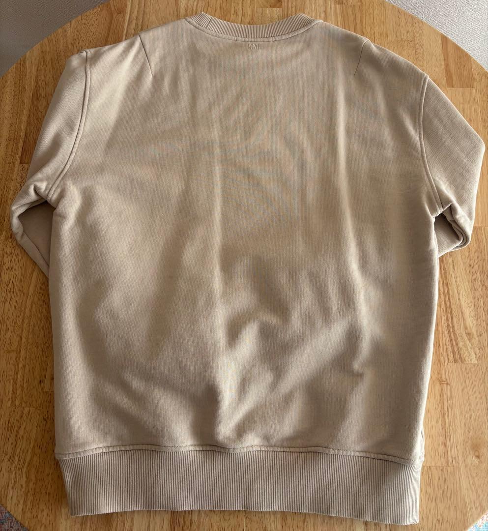 AMI Paris ベージュ クルーネック トレーナー