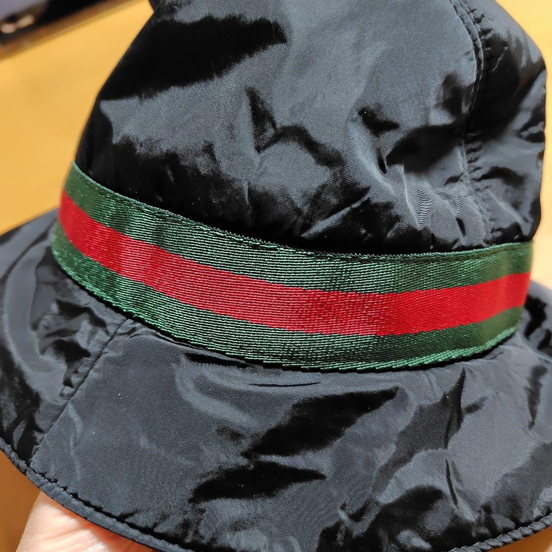 GUCCI ブラック バケットハット M