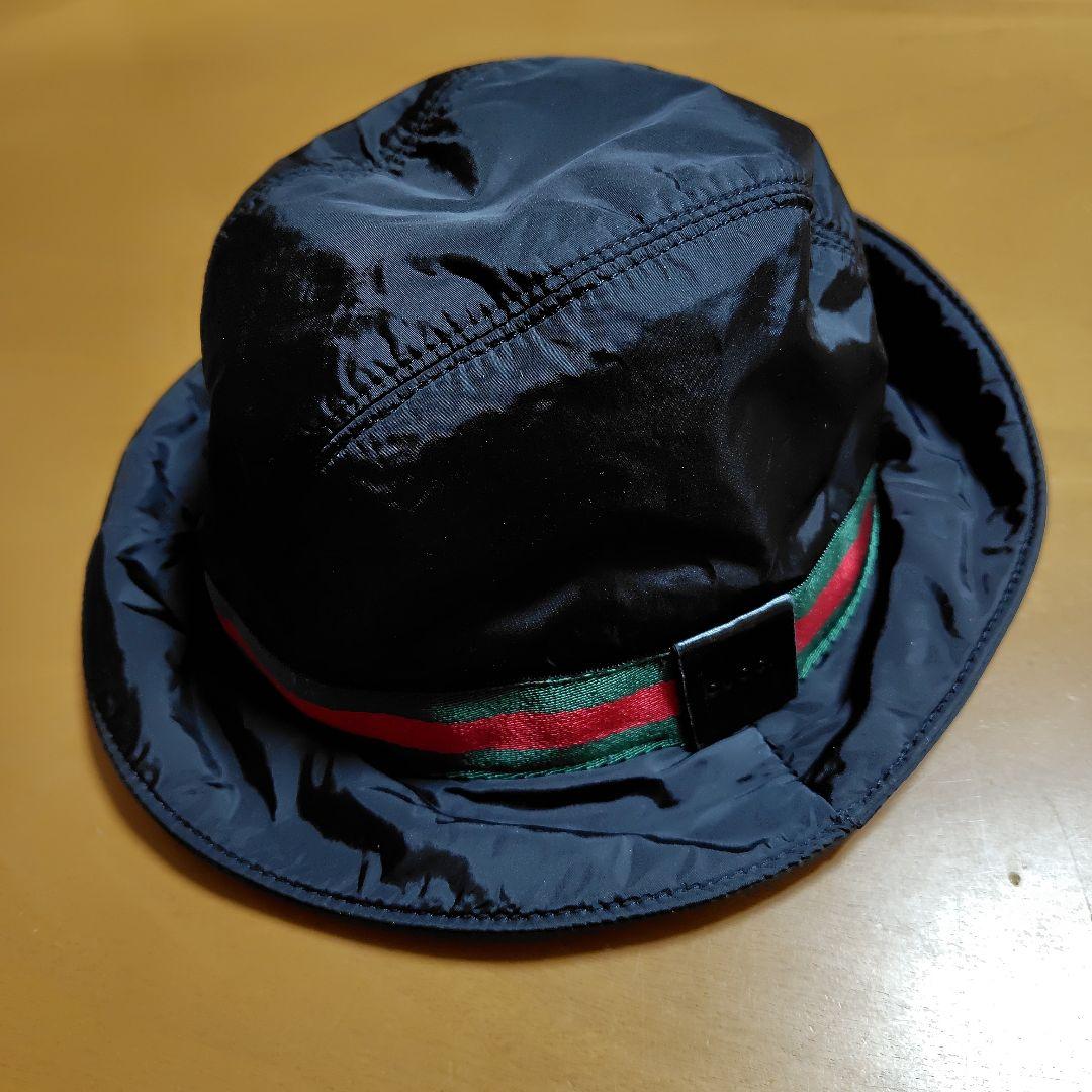 GUCCI ブラック バケットハット M