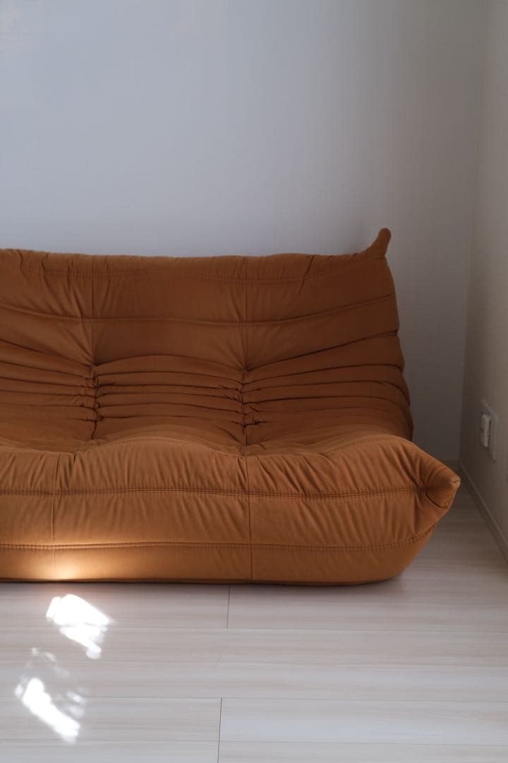 リーンロゼ　ligne roset トーゴ2p ブラウン【廃盤カラー】