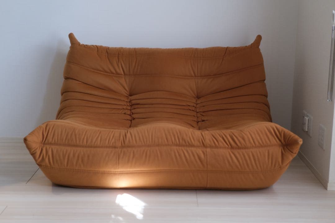 リーンロゼ　ligne roset トーゴ2p ブラウン【廃盤カラー】