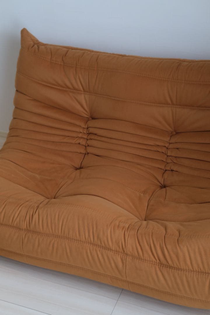 リーンロゼ　ligne roset トーゴ2p ブラウン【廃盤カラー】