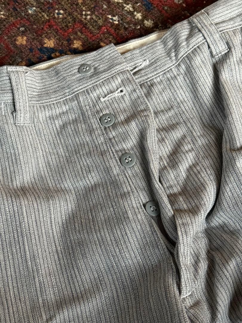 At Last コットンストライプ　トラウザー