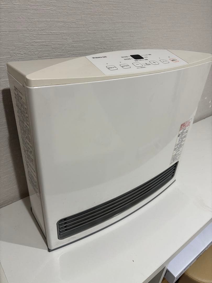 80.ノーリツ　ガスファンヒーター　大阪ガス　ガス線付き