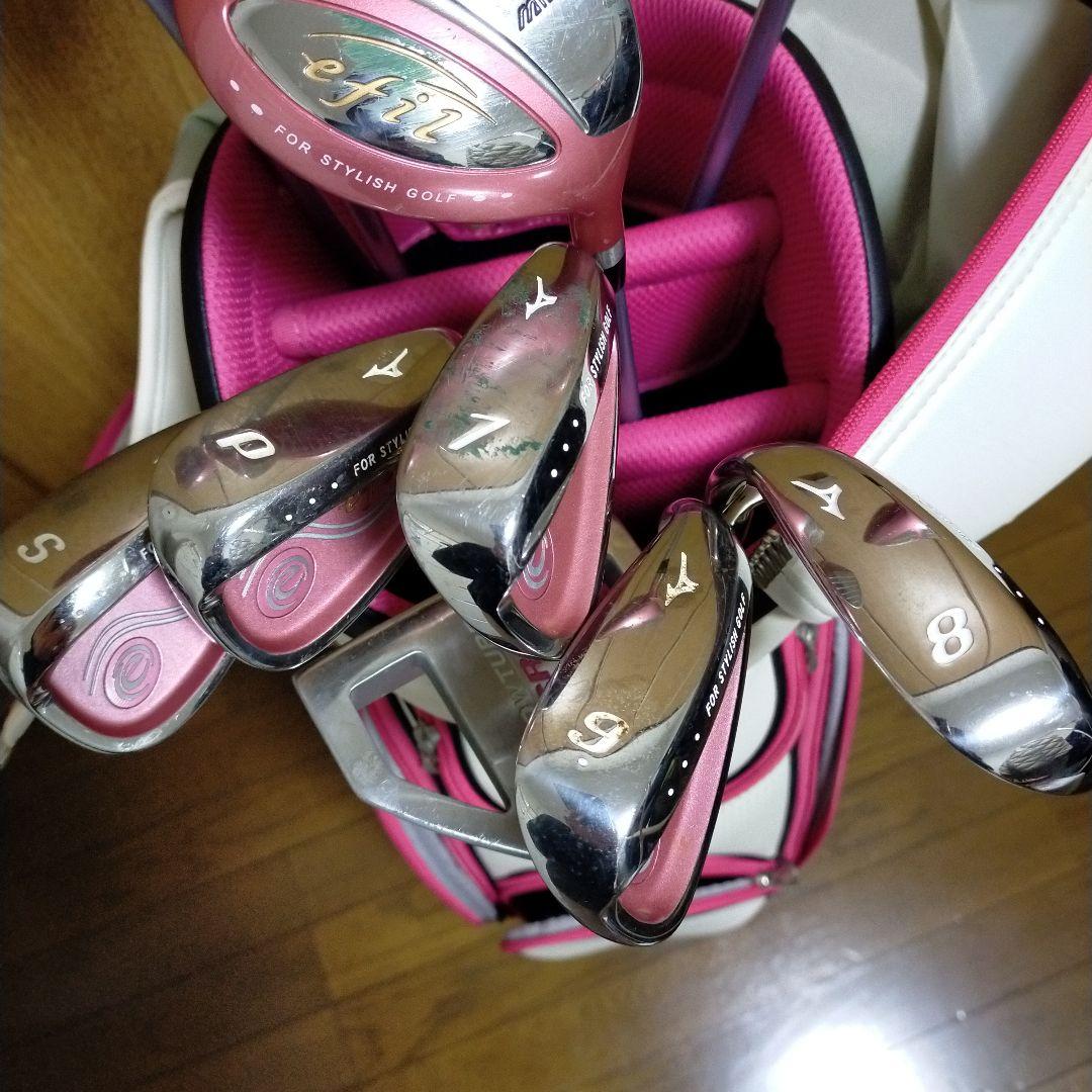 Mizuno efil レディース ゴルフクラブ10本セット　初心者　ボール付