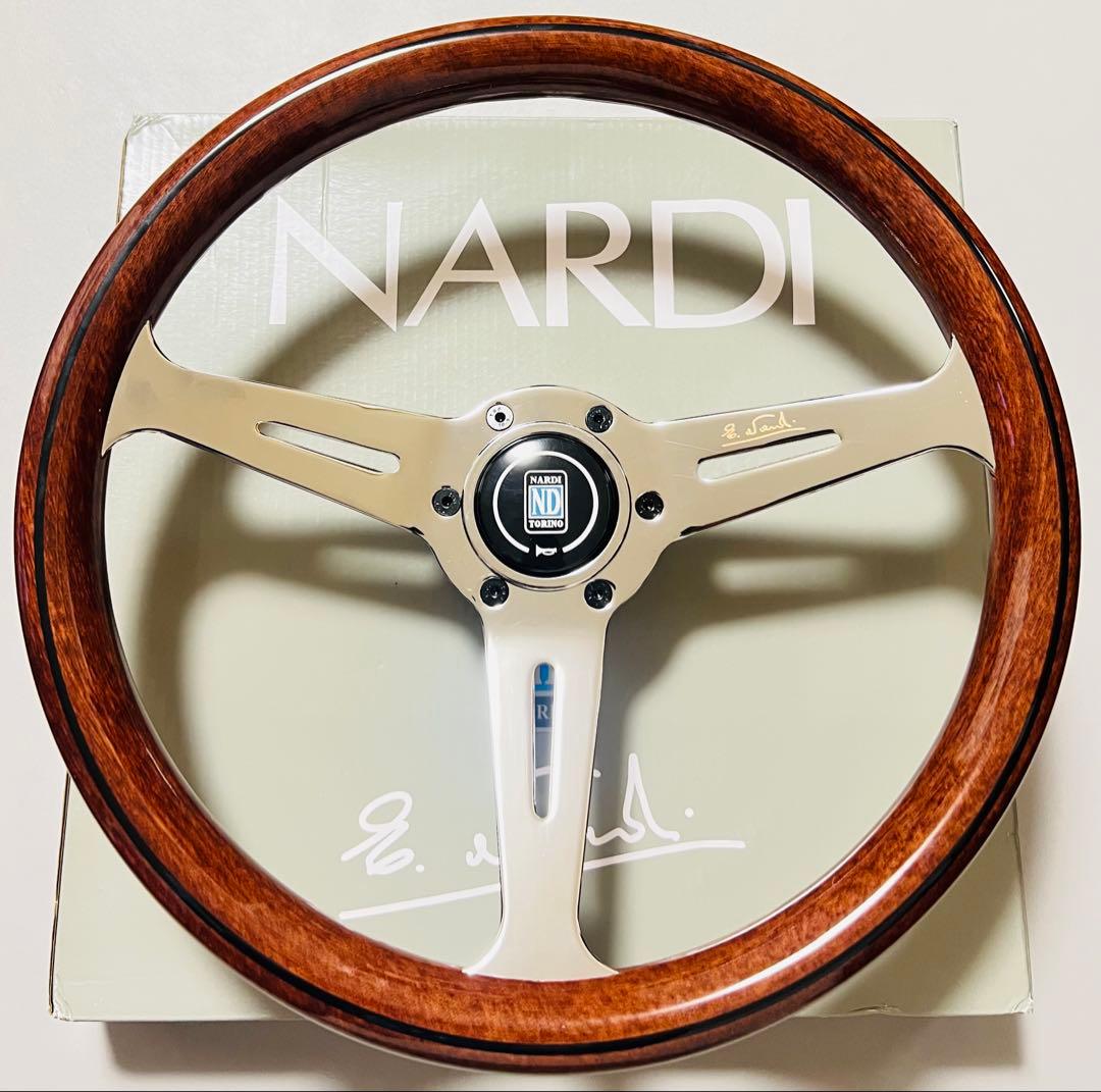 【大特価セール】ナルディ（NARDI）クラシックウッドステアリング　14インチ②