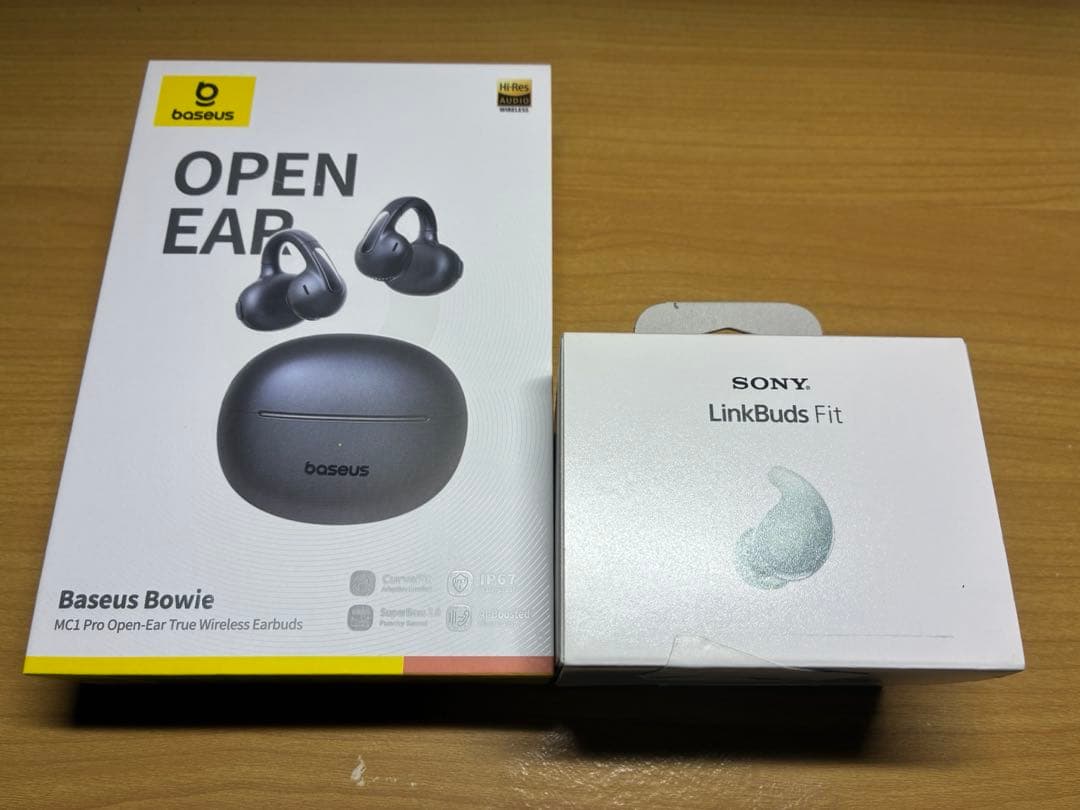 Baseus Bowie ワイヤレスイヤホン とLinkBuds Fitのセット
