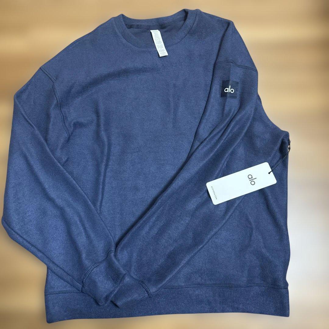 alo ネイビー トレーナー