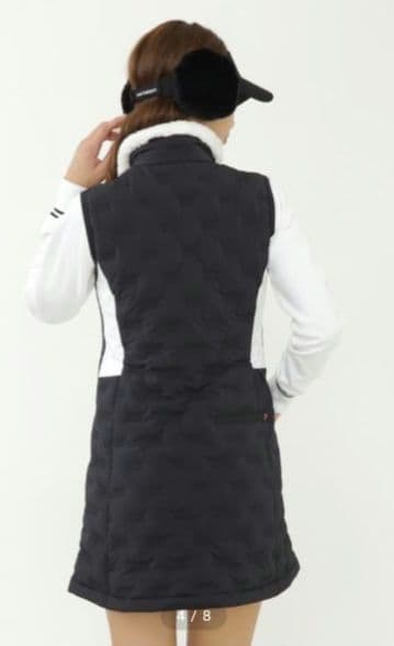 再再再値下げ美品　ニューバランスゴルフ　ダウンワンピース2 黒ブラック　中綿