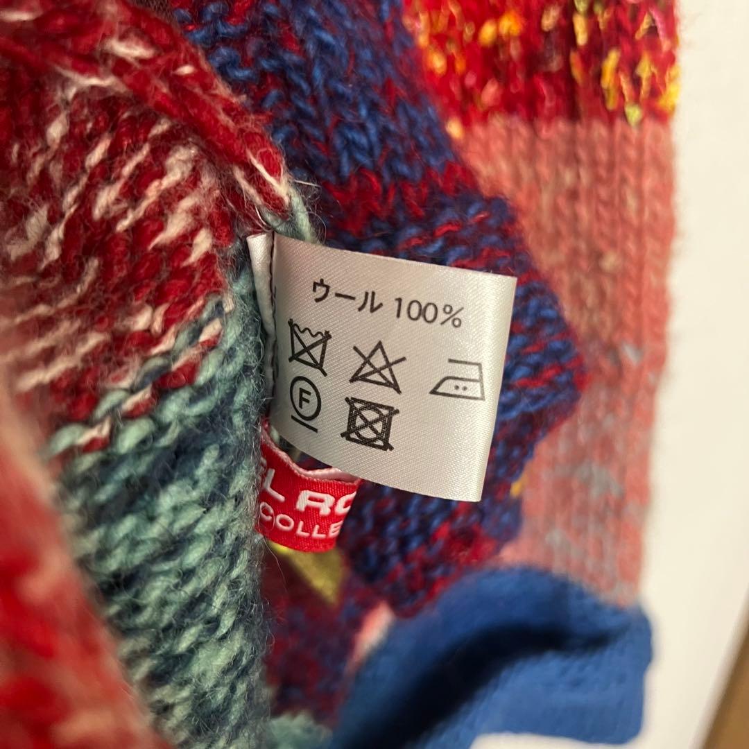 EL RODEO ウール100% パッチワークフードパーカー